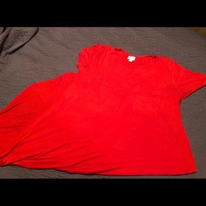 Red Carly lularoe dress